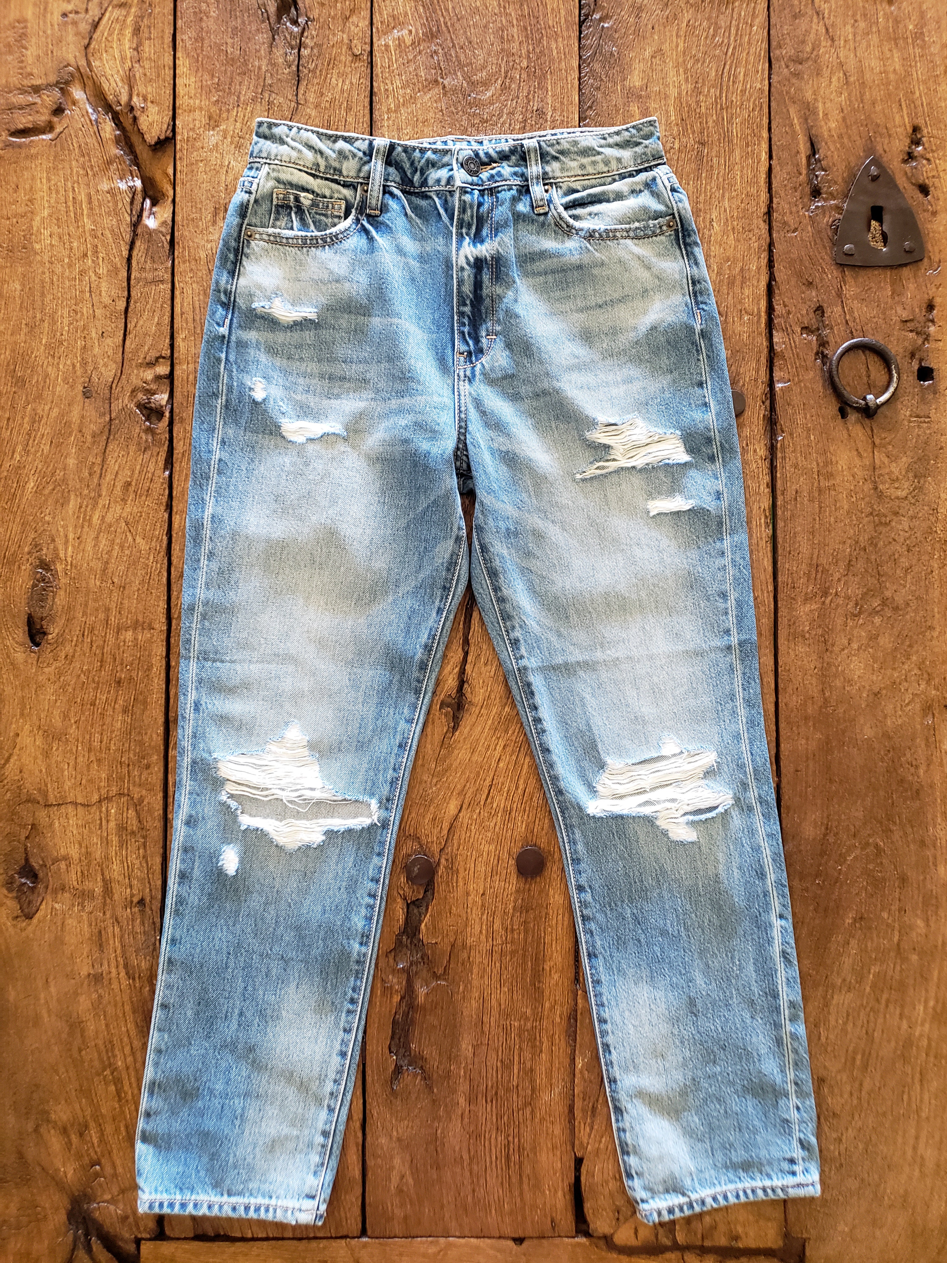 El Camino Distressed High Rise Jean – Westbound Sol